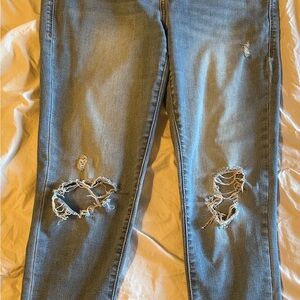 LuLaRoe Light Blue Distressed Skinny Jeans size 30